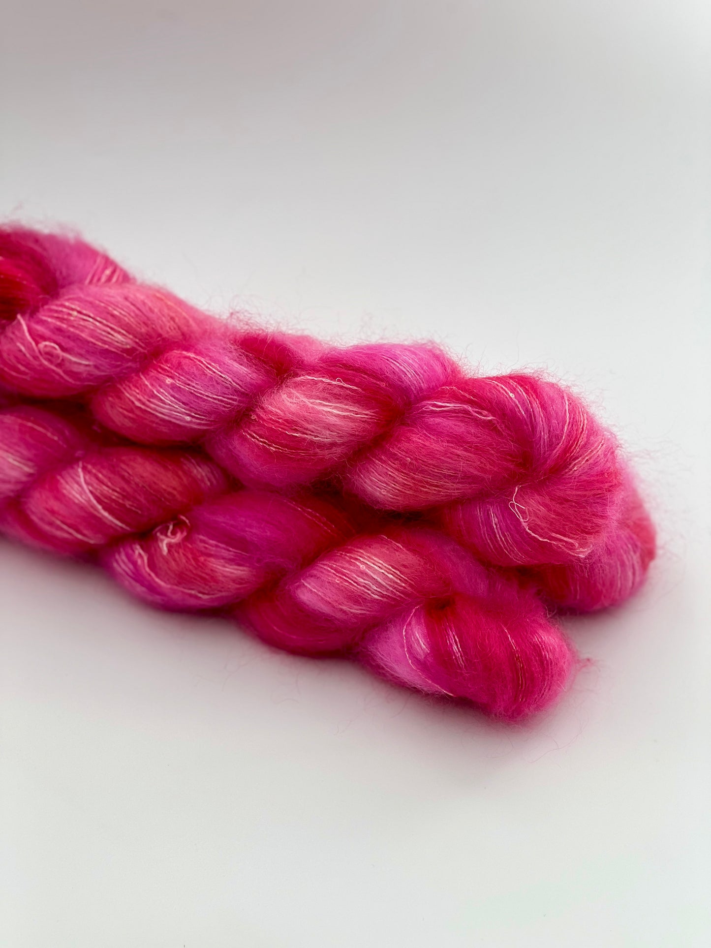 Unik Garn Silk Mohair Sequin  - Pink Power