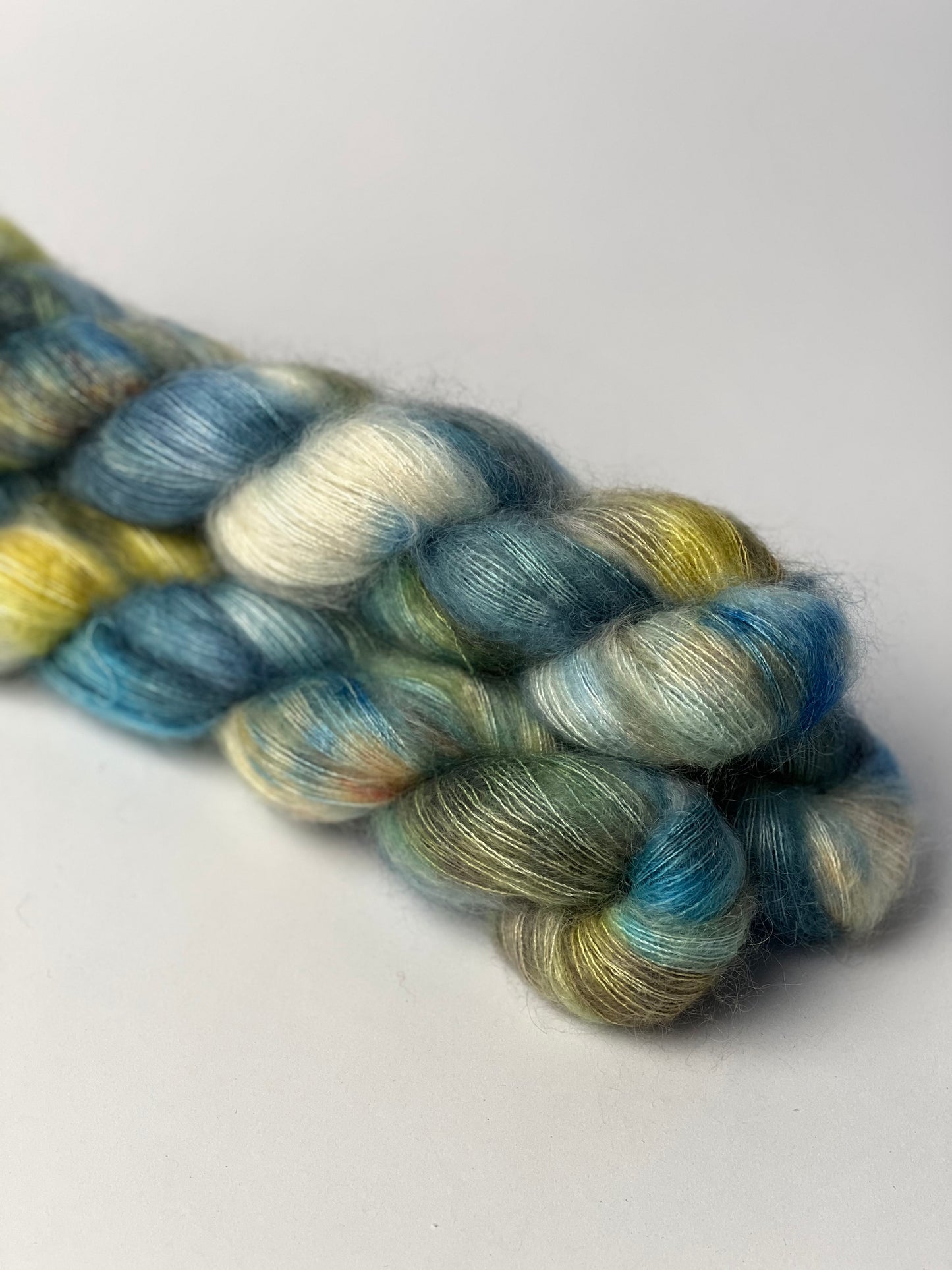 Unik Garn Silk Mohair - Blå Planet