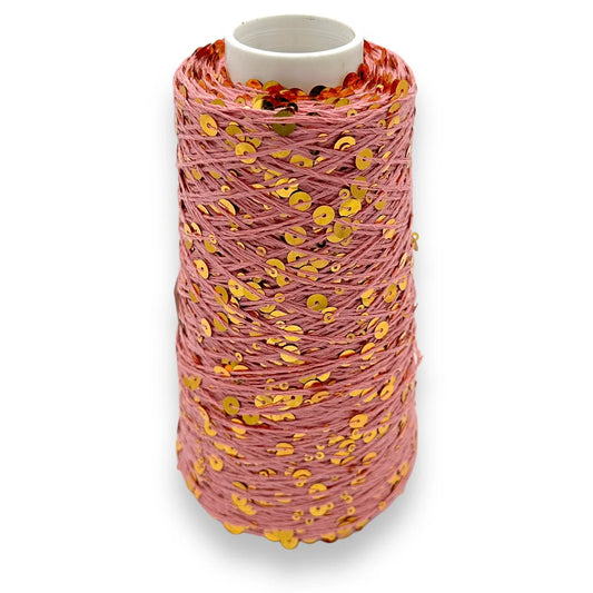 Wolle Halle Paillet Garn - Cheri Gold