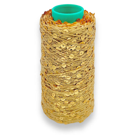 Wolle Halle Paillet Garn - Beige