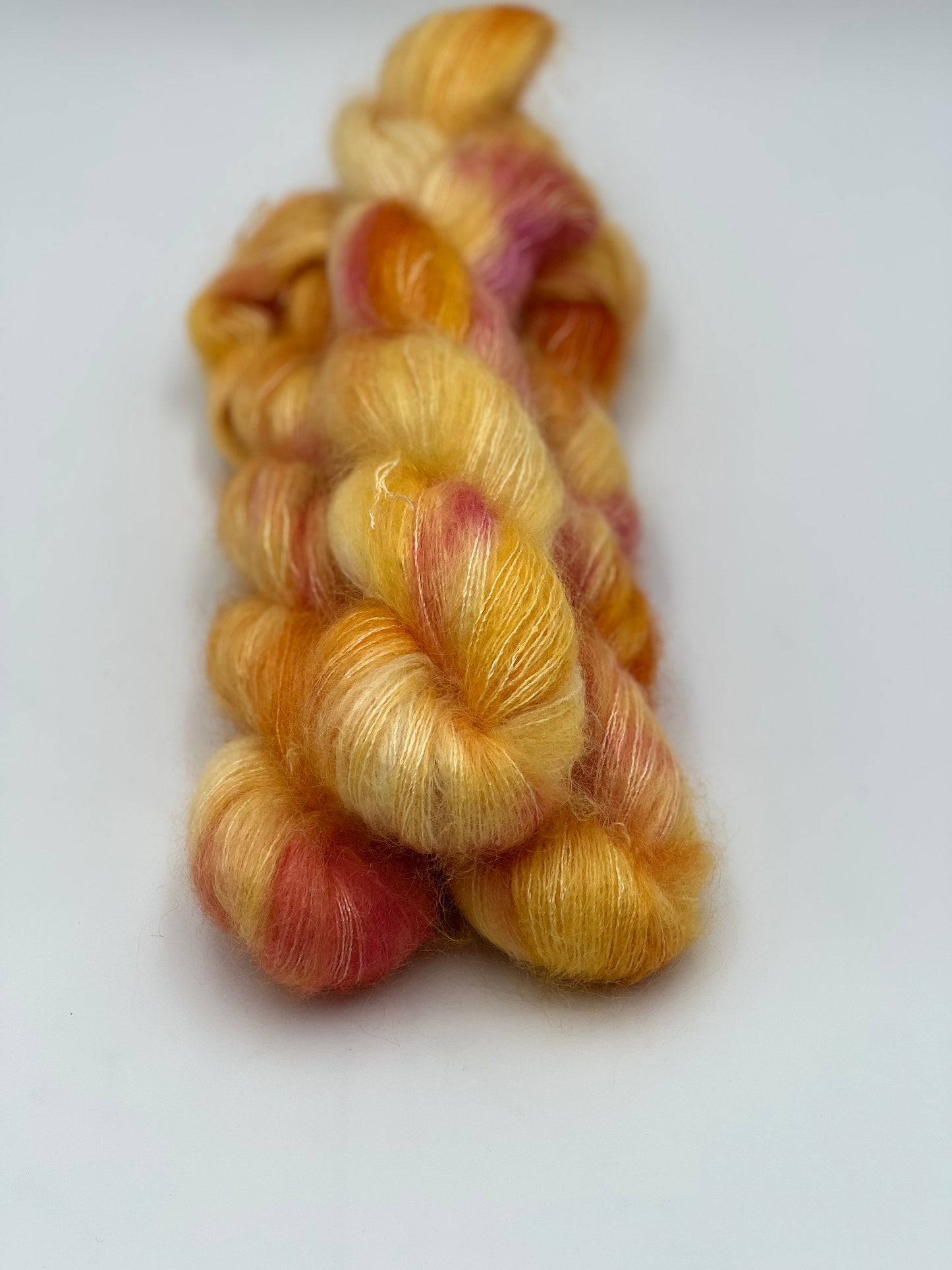 Unik Garn Silk Mohair Sequin  - Kanariefugl