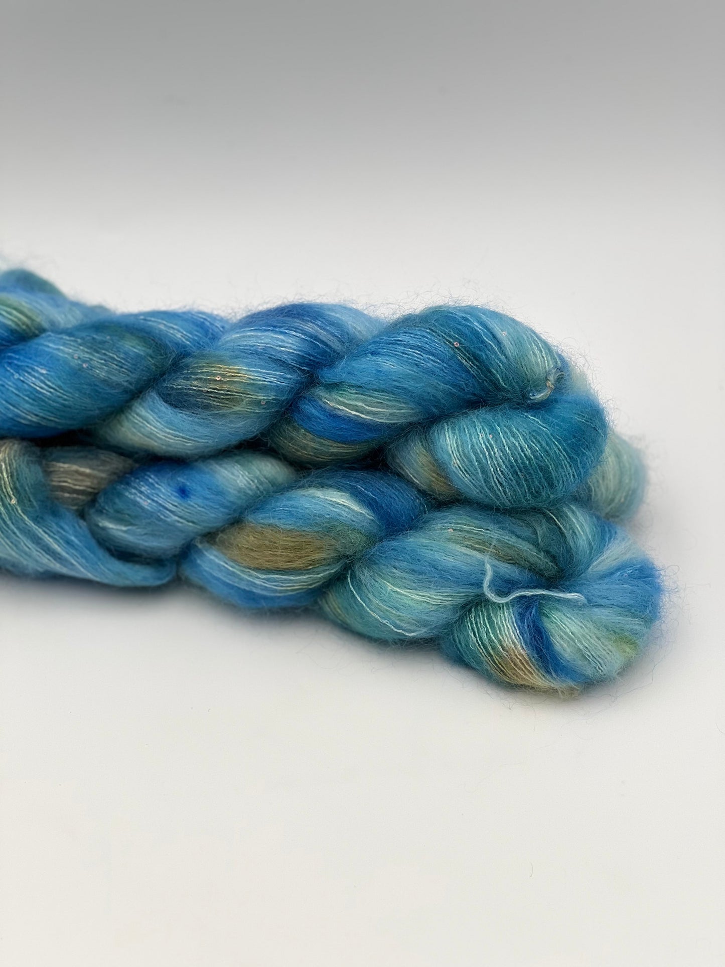 Unik Garn Silk Mohair Sequin - Bølgebrus
