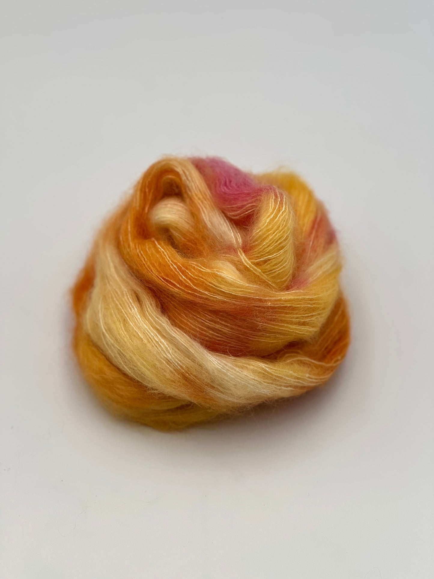 Unik Garn Silk Mohair Sequin  - Kanariefugl