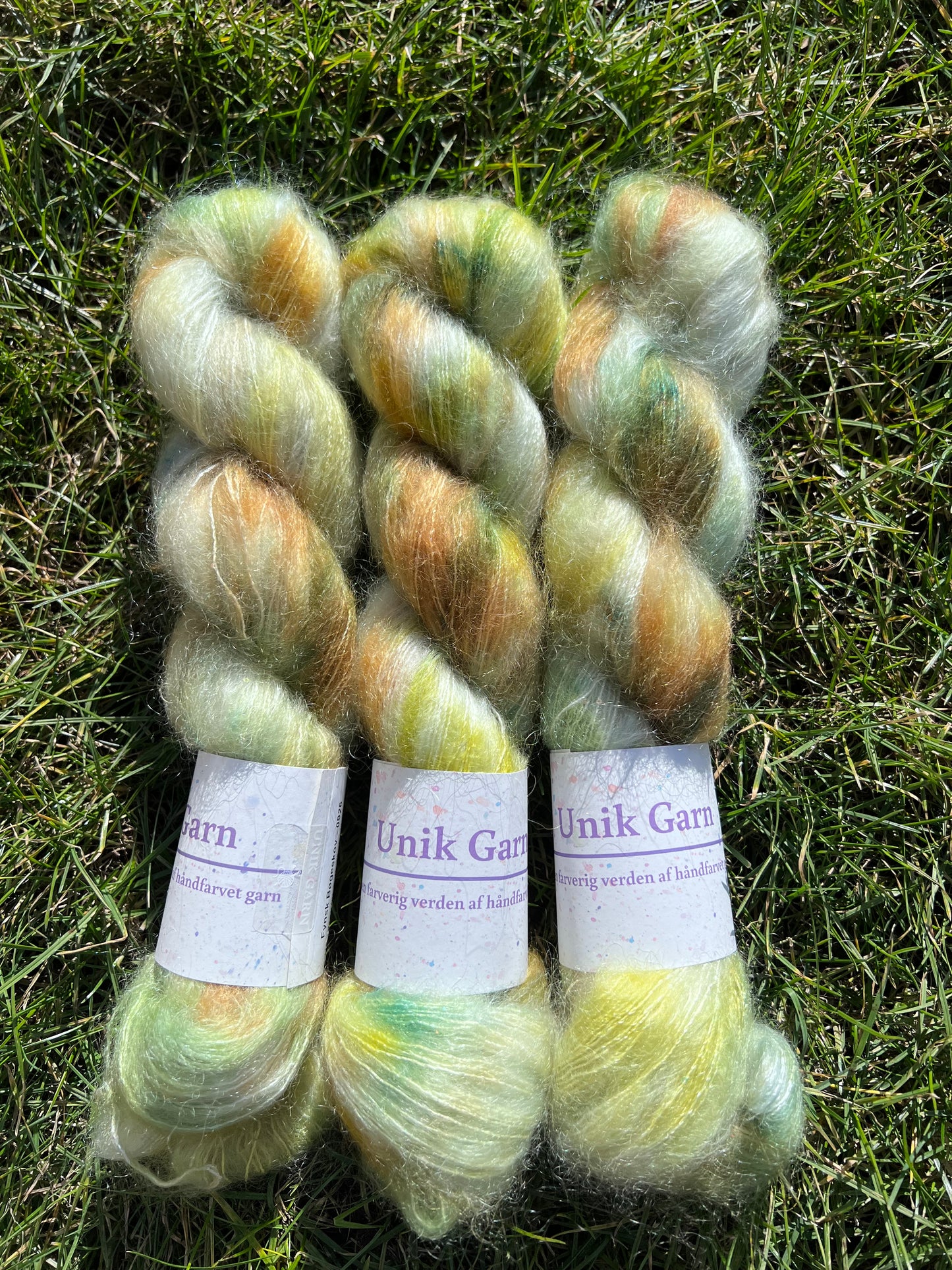 Unik Garn Silk Mohair Sequin  - Fynsk Bøgeskov