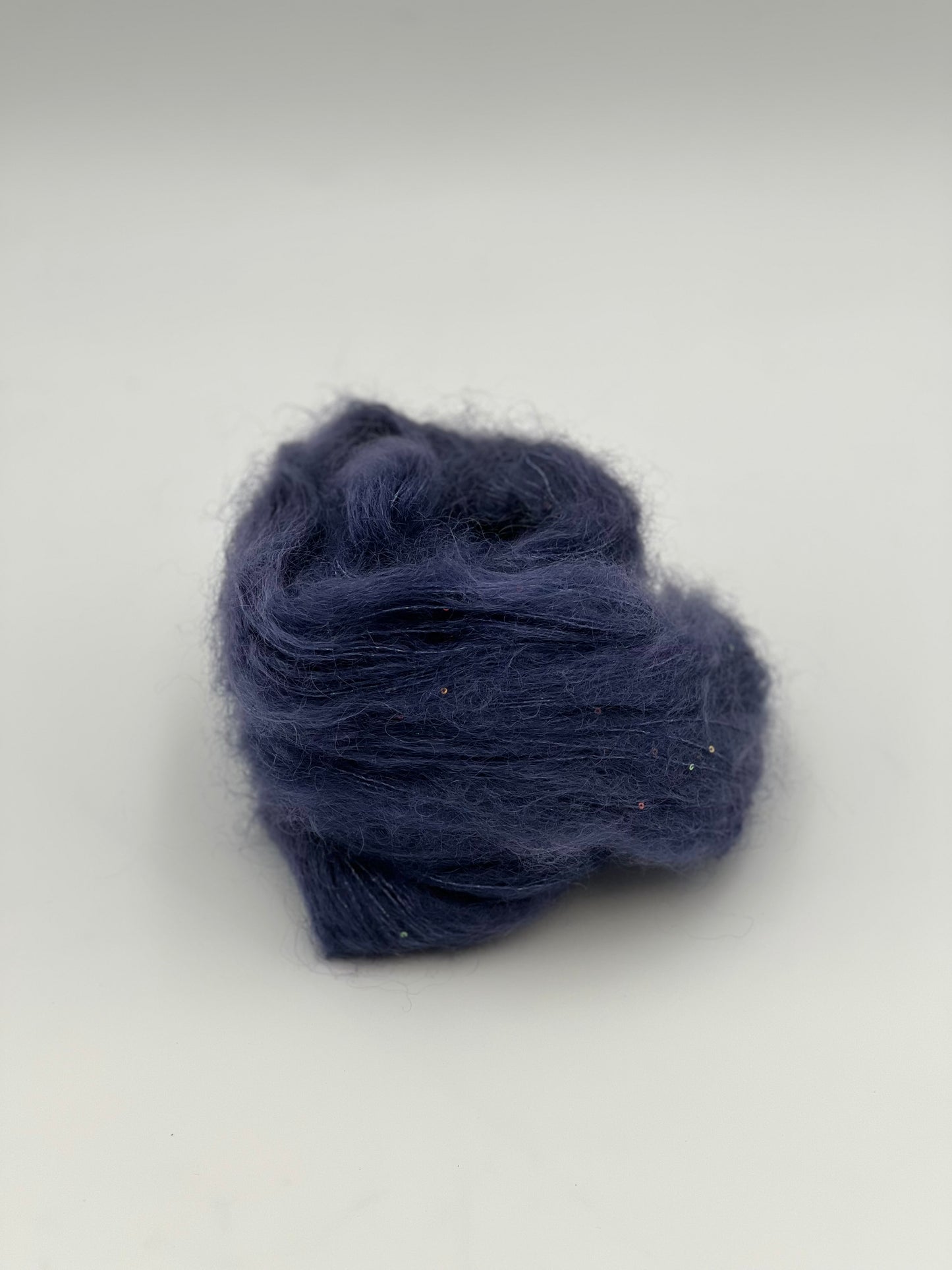 Unik Garn Silk Mohair Sequin  - Midnatsblå