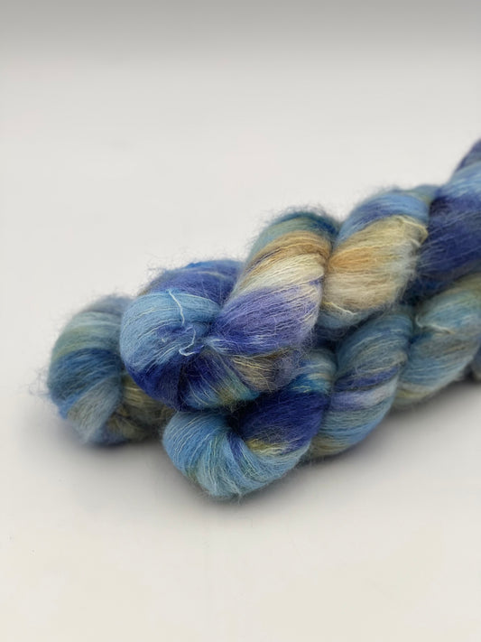 Unik Garn Brushed Suri Alpaka - Nordic Blue