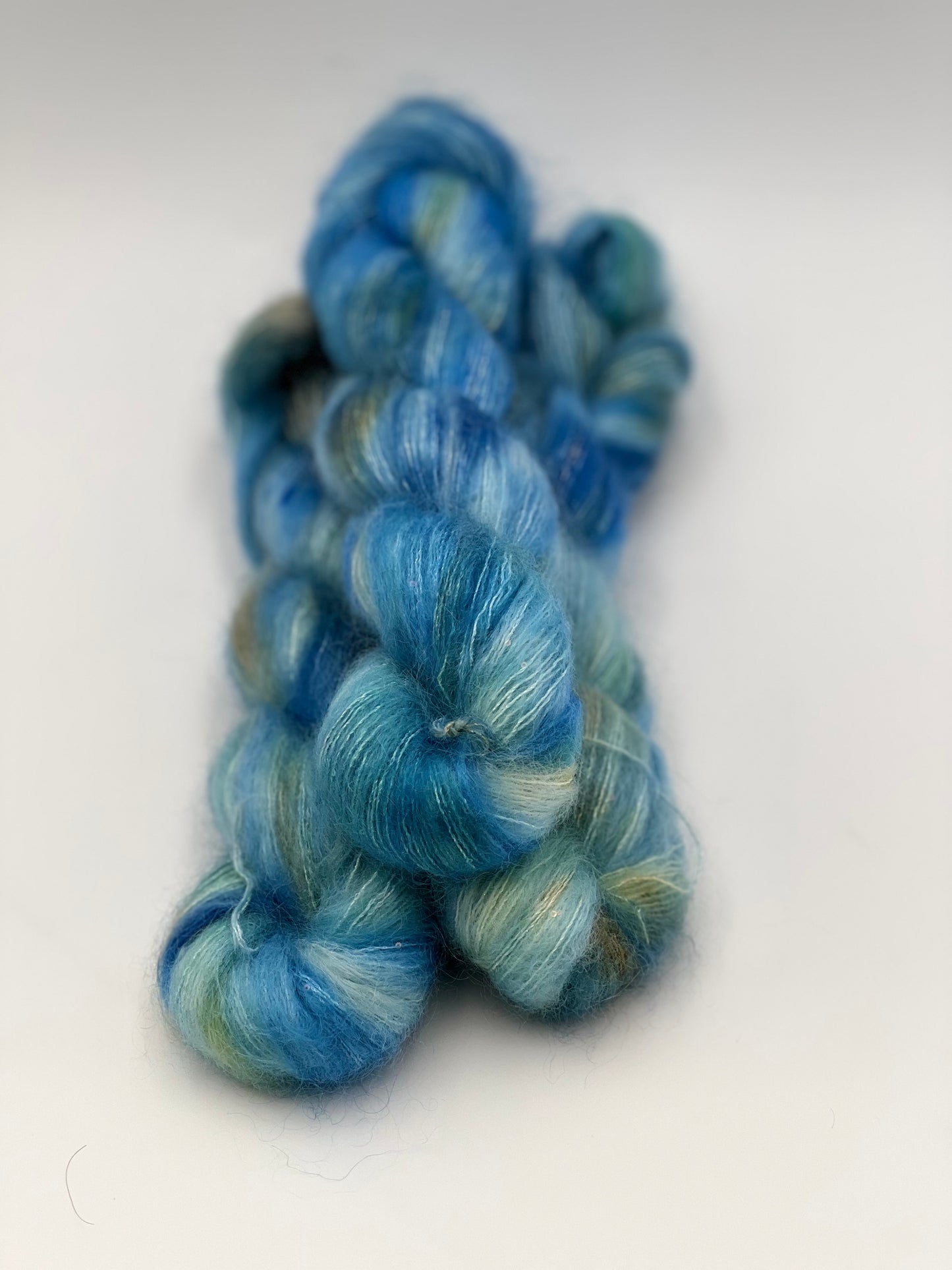 Unik Garn Silk Mohair Sequin - Bølgebrus
