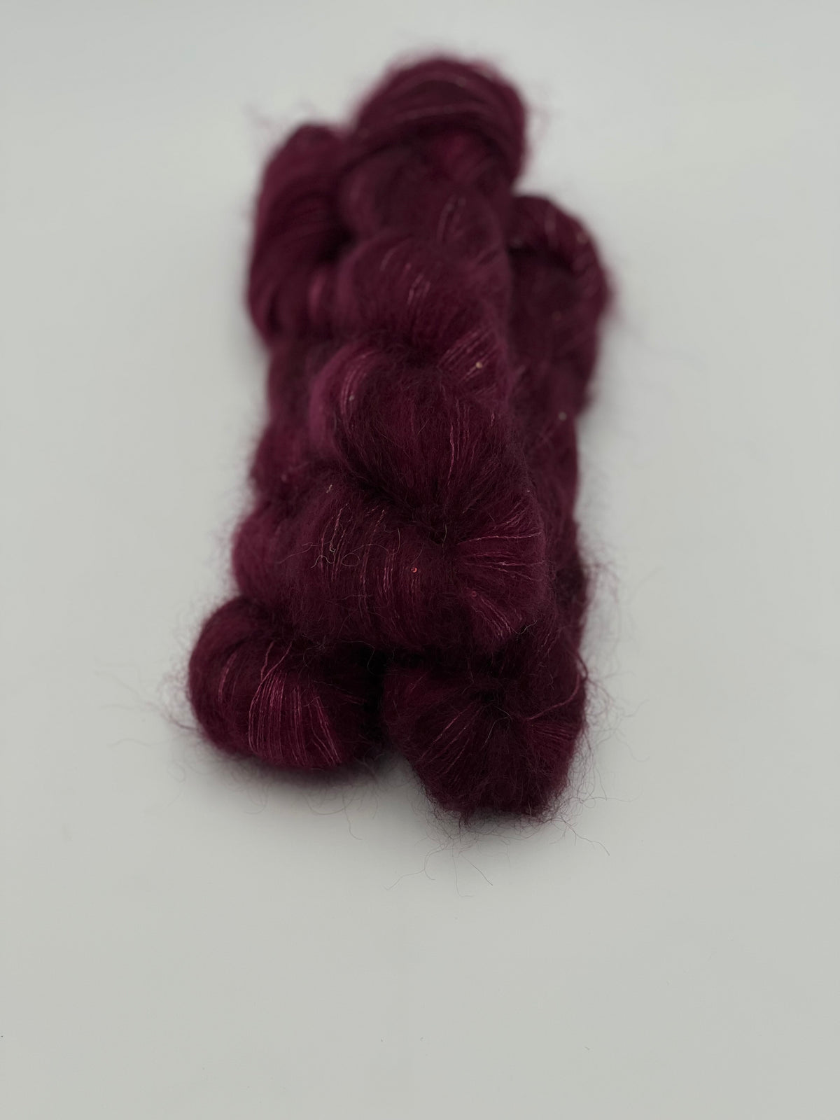 Unik Garn Silk Mohair Sequin - Wine Rose