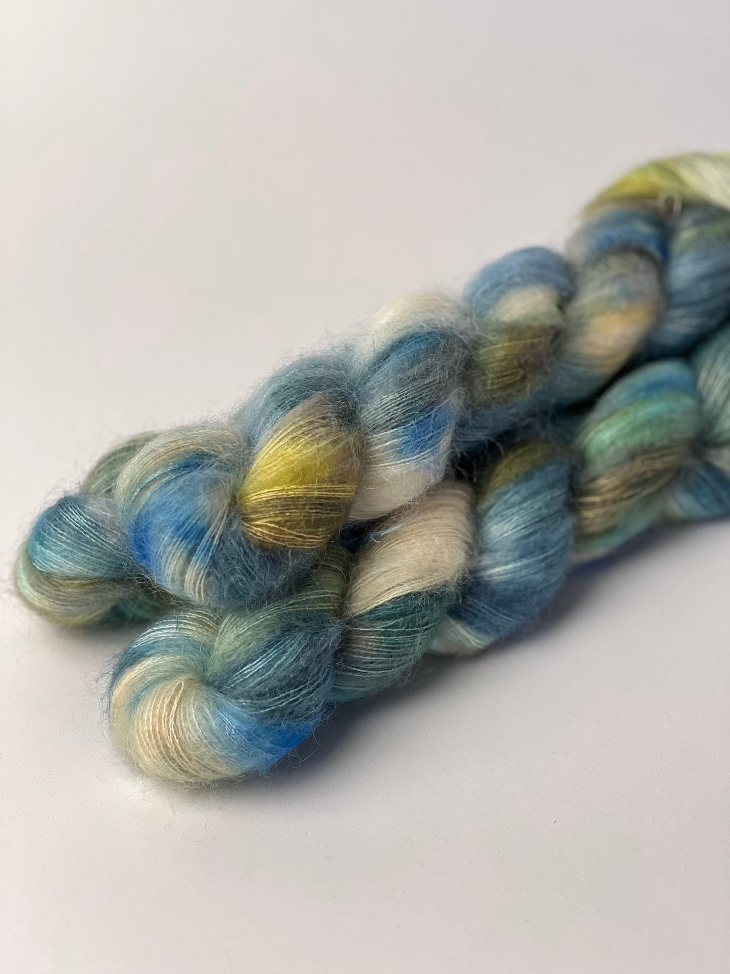 Unik Garn Silk Mohair - Blå Planet