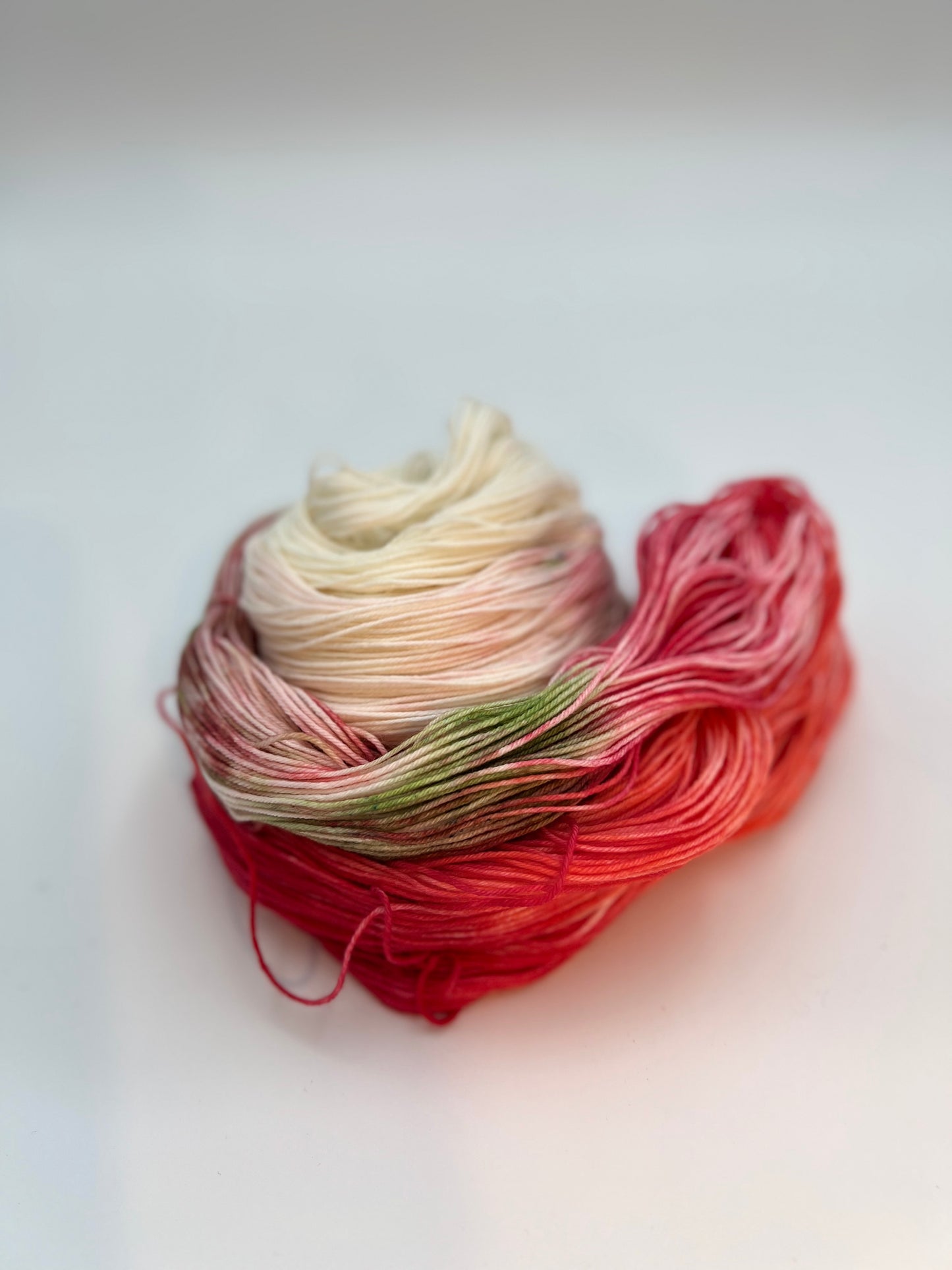 Unik Garn Assigned Pooling Sock - Rød Blomst