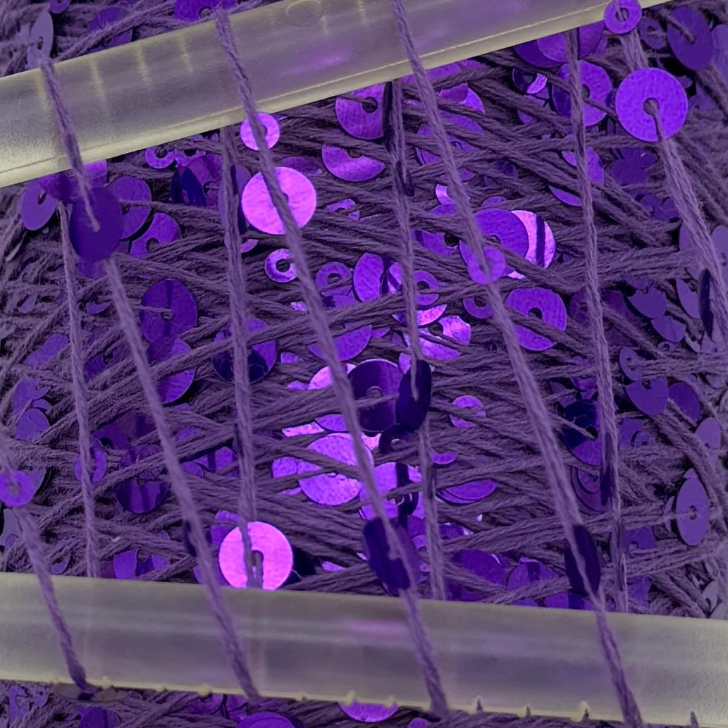 Wolle Halle Paillet Garn - Amethyst