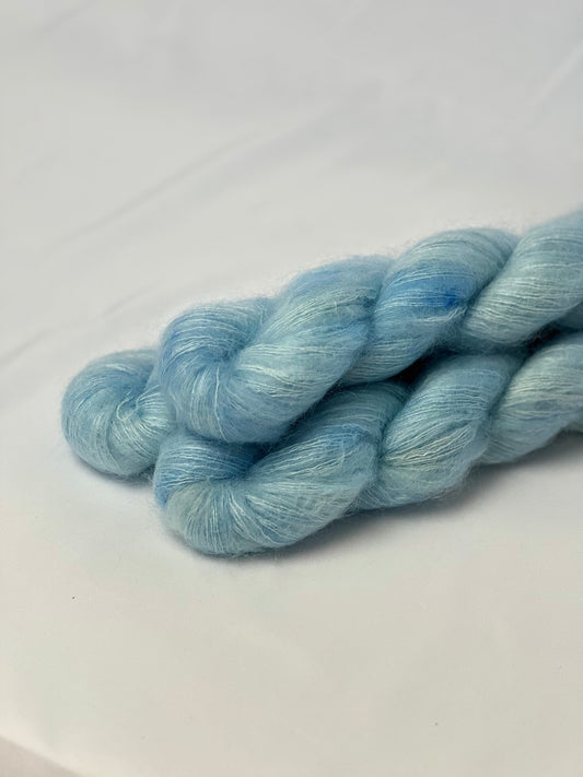 Unik Garn Silk Mohair - Isblå