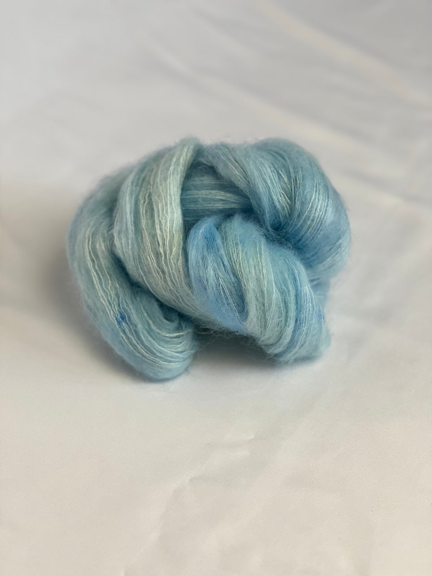 Unik Garn Silk Mohair - Isblå