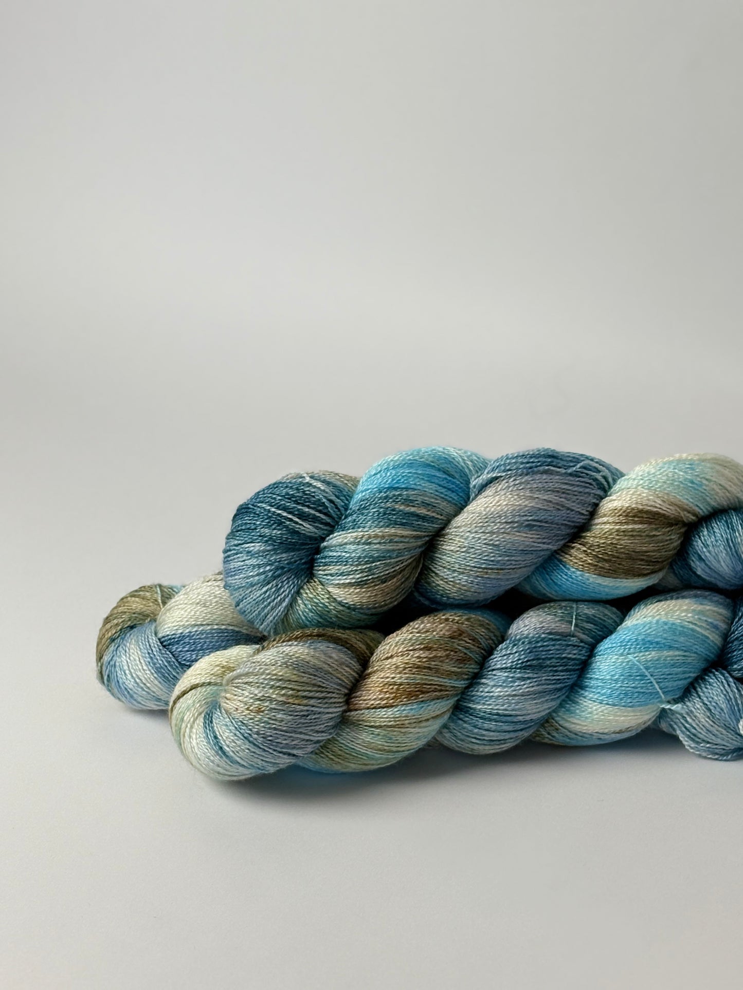 Unik Garn Silk Lace - Blå Planet