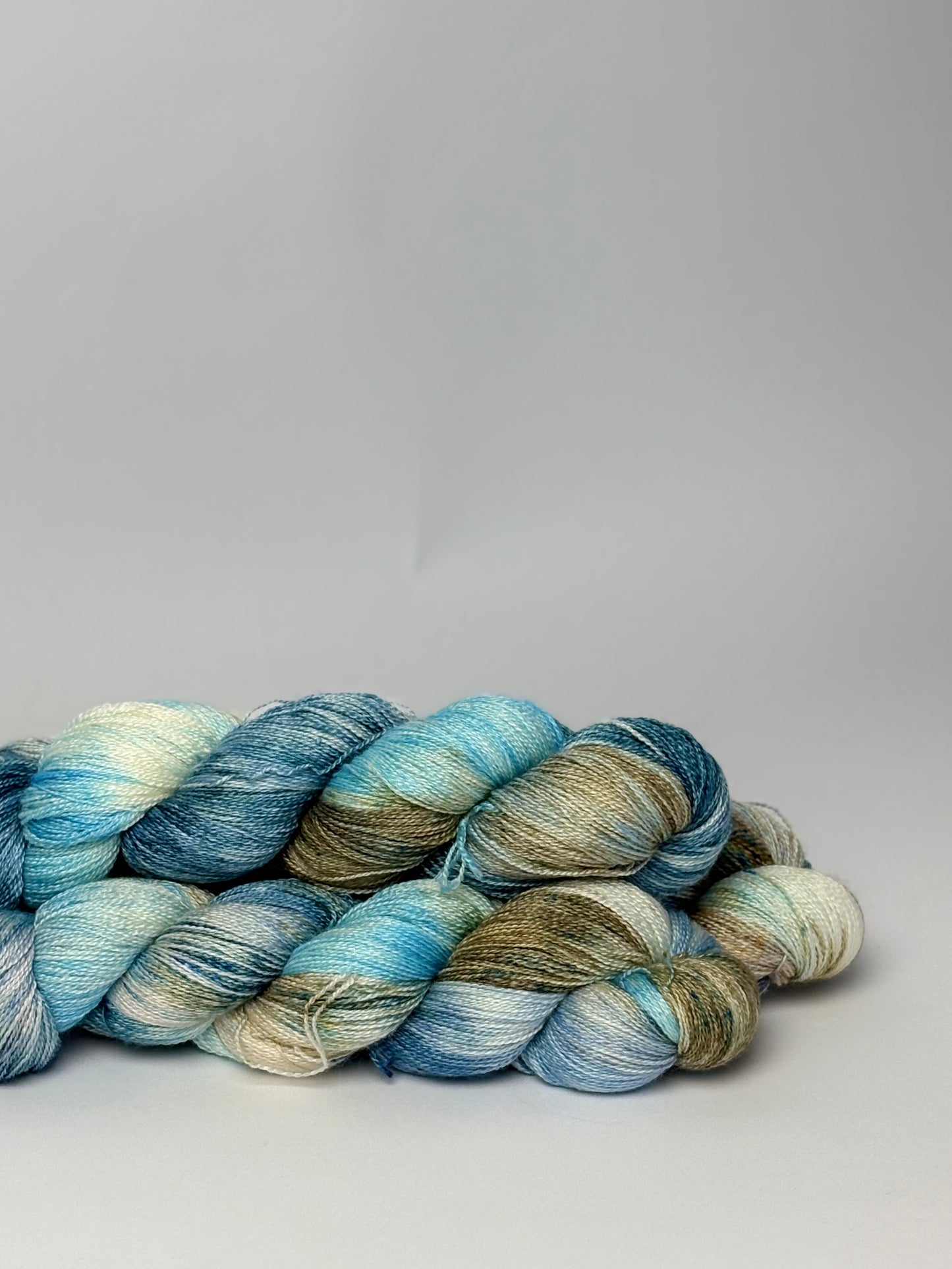 Unik Garn Silk Lace - Blå Planet