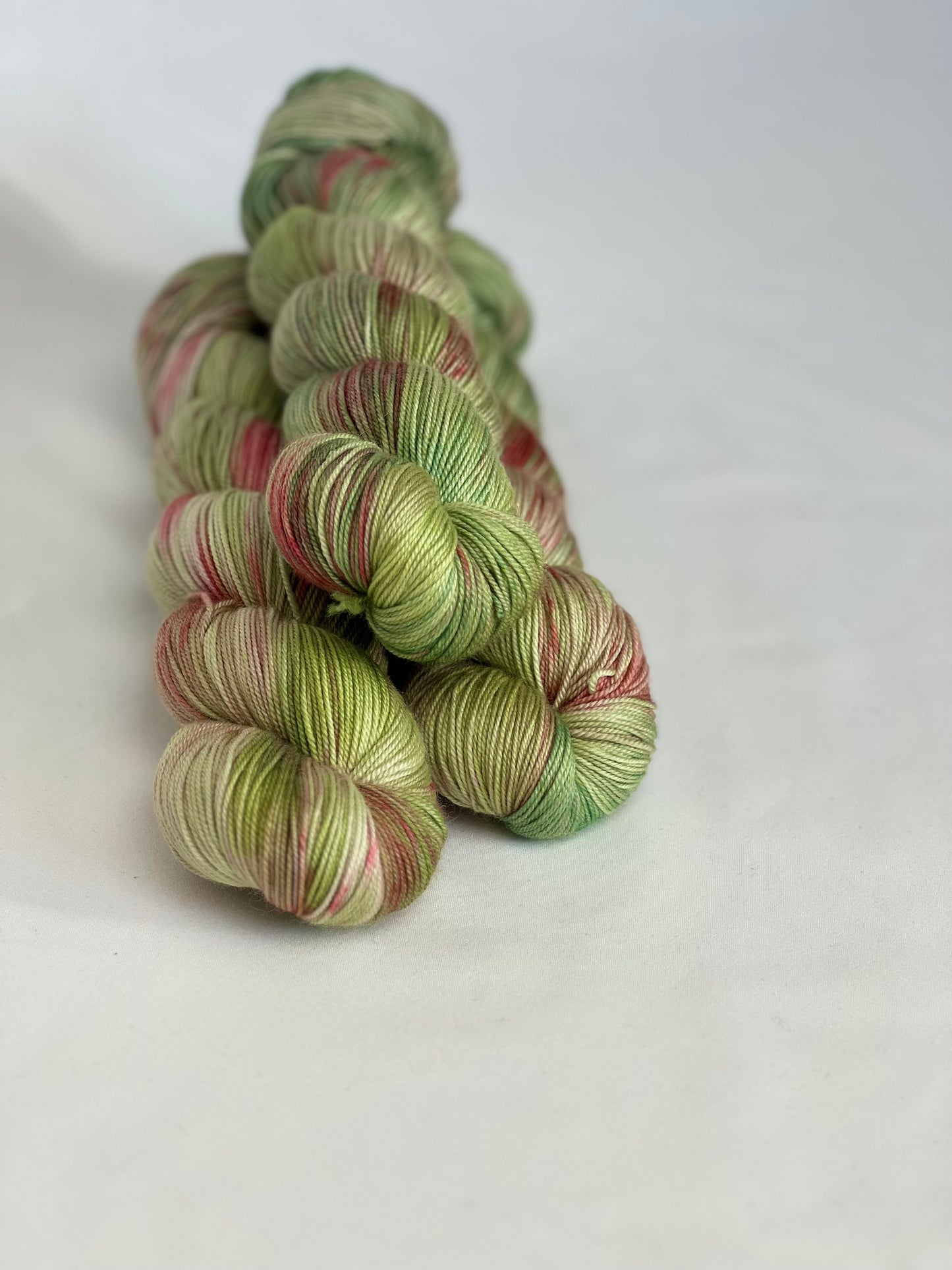 Unik Garn Cashmere/Silk - Grønne Roser