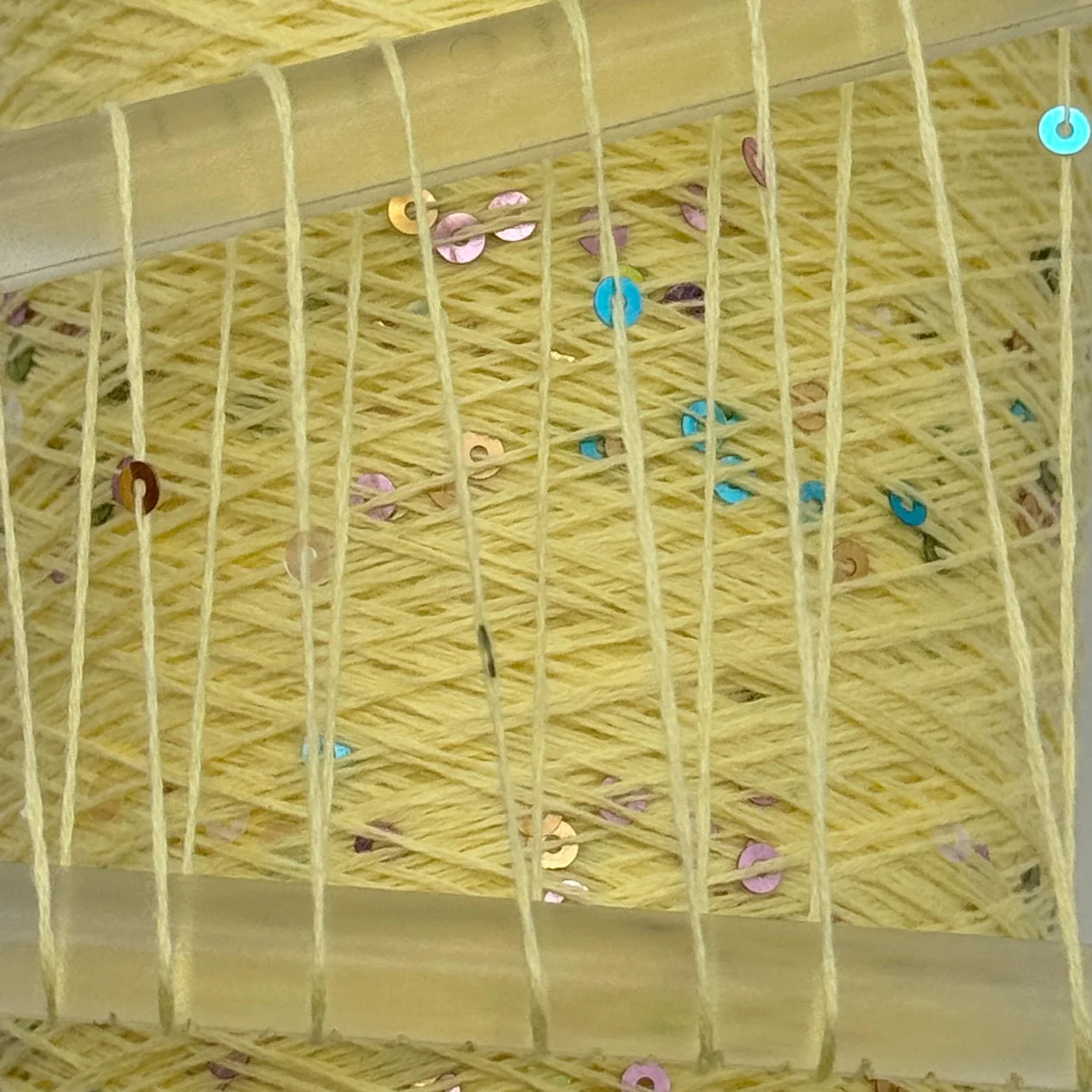 Wolle Halle Paillet Garn - ISABELLO Buttergelb