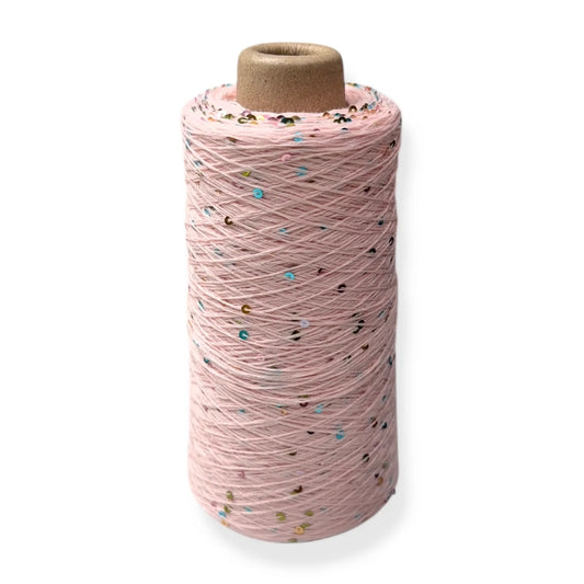 Wolle Halle Paillet Garn - ISABELLO Rosa