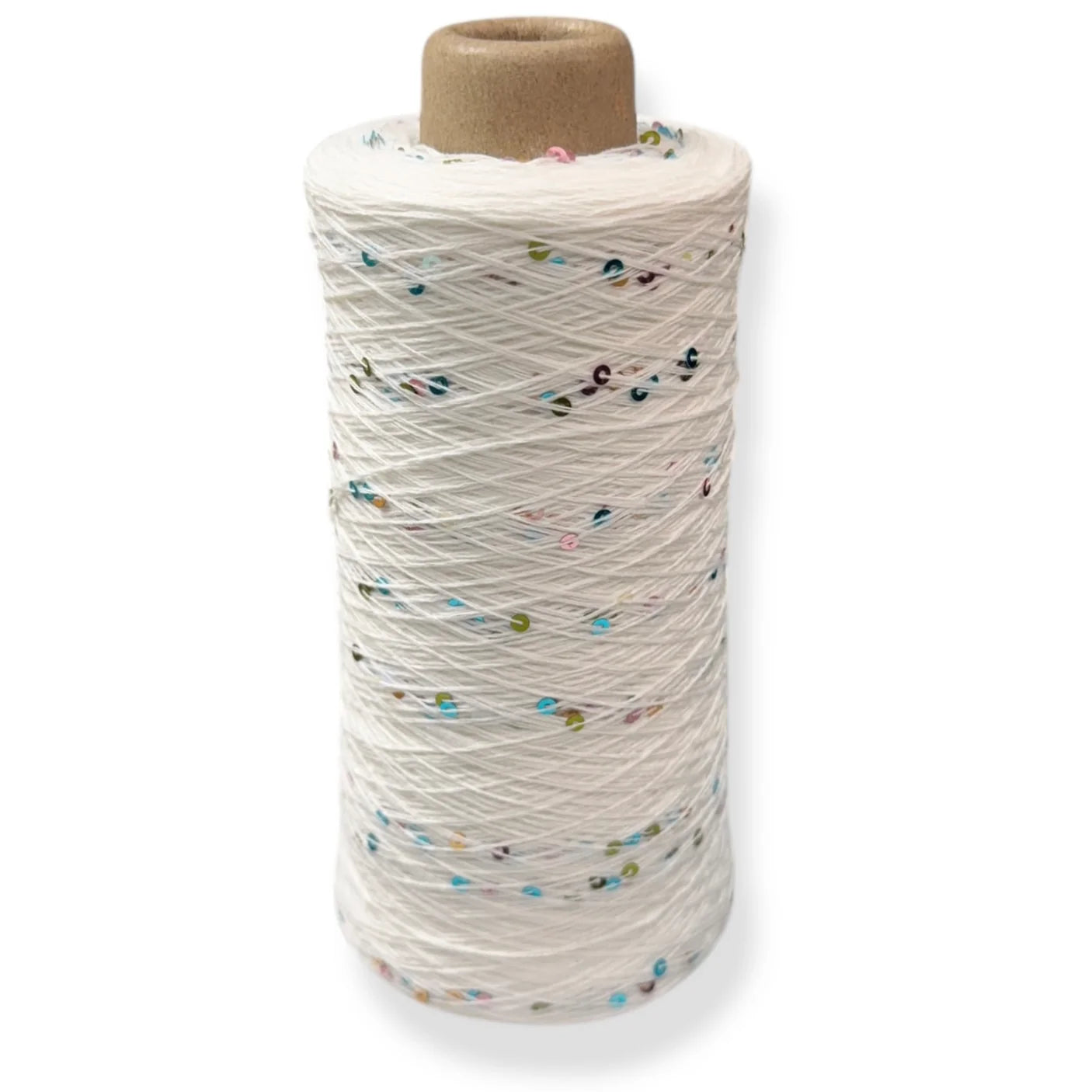 Wolle Halle Paillet Garn - ISABELLO Weiss