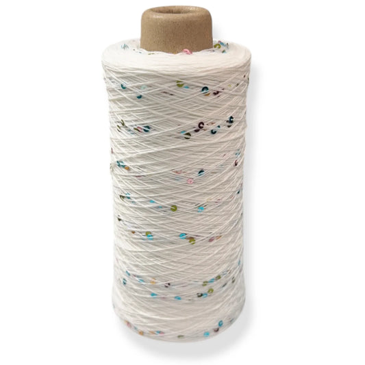 Wolle Halle Paillet Garn - ISABELLO Weiss